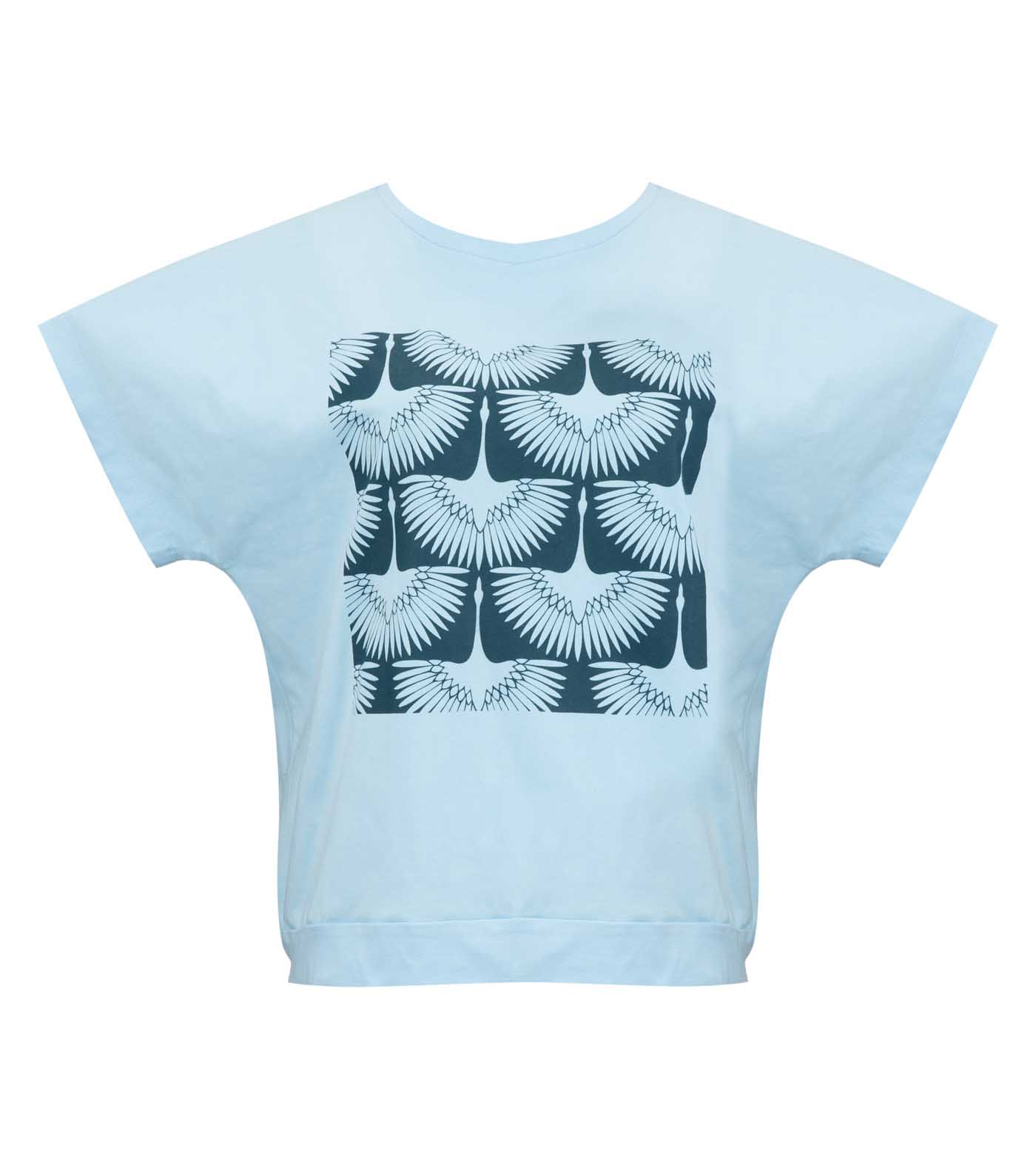 Tie waist T-shirt Swan