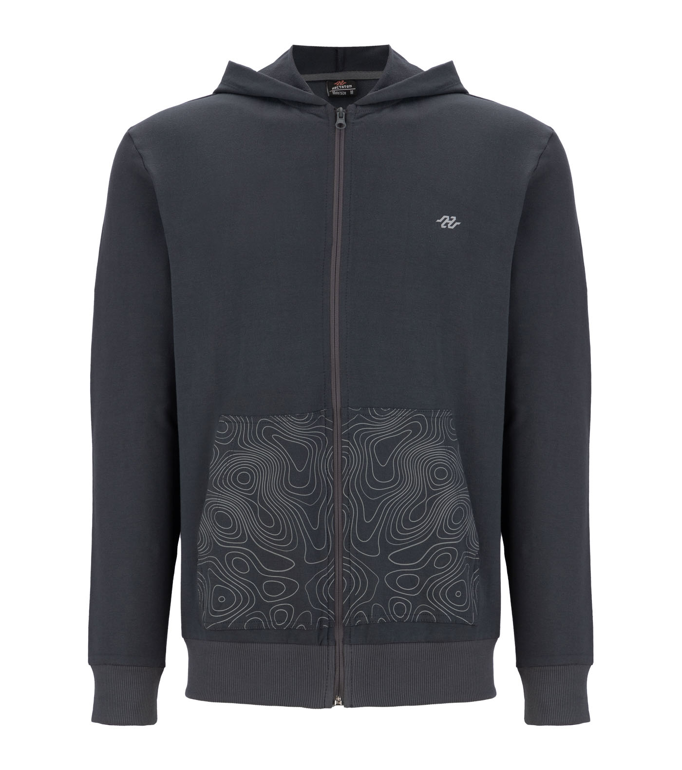 Topographic Hooded Jacket-M